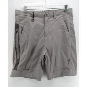 Reel Life Shorts Small Chino Fishing Hiking Logo Lightweight Casual